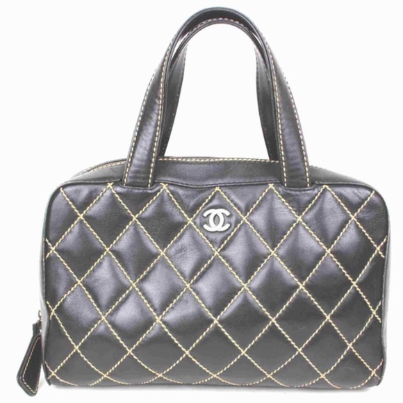 Chanel Wild Stich Black Leather bag - Picture 1 of 8